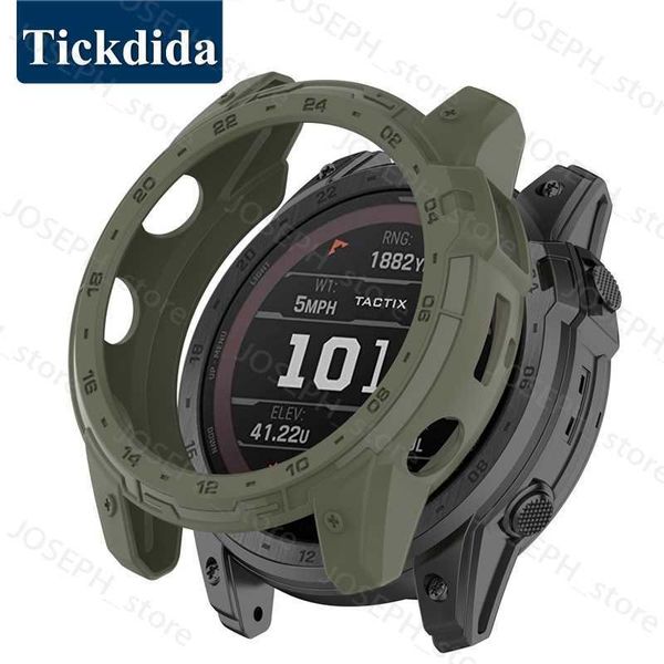 Outros acessórios de moda TPU Protetive Case Capa para Garmin Tactix 7 Fenix ​​7x Smart Watch Soft Protector Tampa Acessório da concha J230413