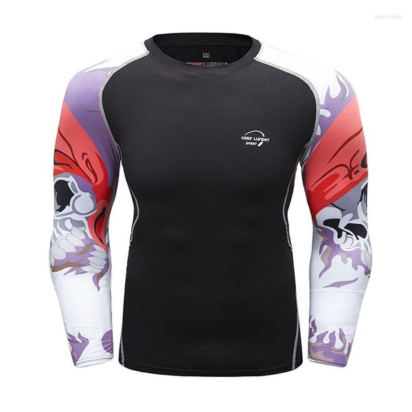 Herren-T-Shirts Cody Lundin Herren 3D-gedruckte Langarm-Sportshirts Mode Laufen Jiu Jitsu Boxen Rash Guard Anti-UV-Schwimmen