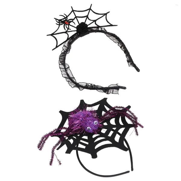 Bandane Spider Web Fascia per capelli Cosplay Halloween Fascia per capelli Copricapo Accessori per ragazze Donna