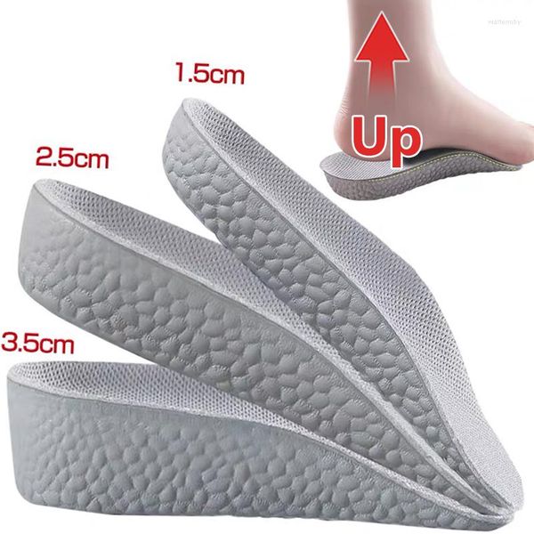 Calzini da donna Solette per aumento di altezza per scarpe da uomo Piedi piatti Supporto per arco plantare Scarpe da ginnastica ortopediche Cuscinetti per scarpe in memory foam per sollevamento del tallone