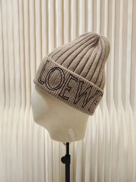 2023 Mode Wollgewebte Mütze Lady Lowewe Designer Beanie Mütze Loewee Herren Kaschmir Loewf Strickmütze Wolle Winter Loewes Warme Mütze Geschenk Luxusgeschenke