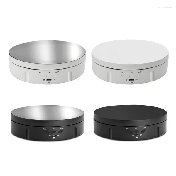Bolsas de jóias N58F Elétrica Rotativa Display Stand Shop Round Turntable 3 velocidades ajustáveis