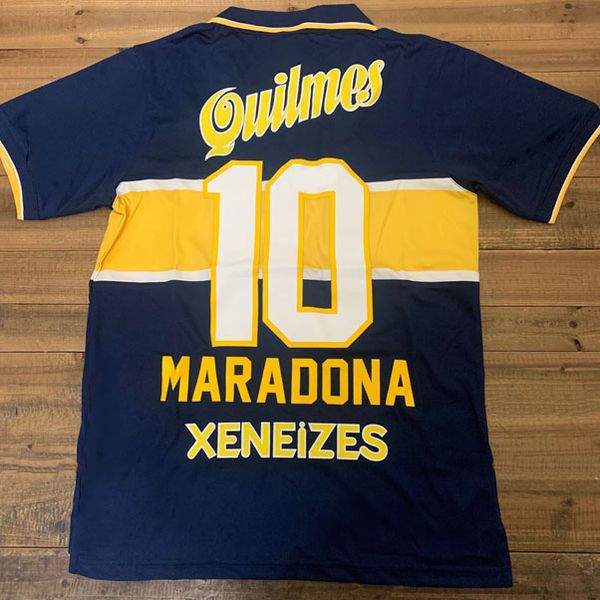 96 97 Boca Juniors Retro-Trikots Classic Vintage Maradona 10 Heimtrikot 1996 1997 RIQUELME Auswärtstrikots ROMAN maillot de foot
