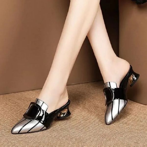 Vestido sapato bonito doce de alta qualidade bege moldura deslizamento em stiletto senhora clássico conforto elegante salto zapato negro tacon e5867 231113