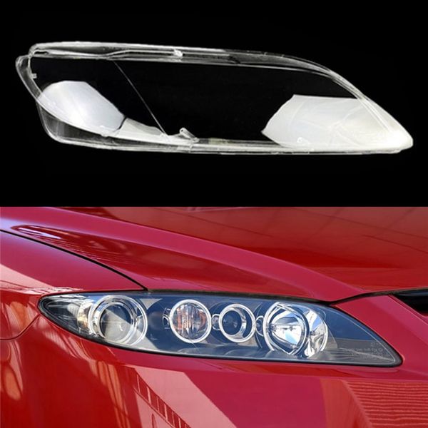 Für Mazda 6 M6 2003 ~ 2015 Auto Frontscheinwerfer Glas Scheinwerfer Transparent Lampenschirm Auto Licht Lampe Shell Scheinwerfer Abdeckung Objektiv