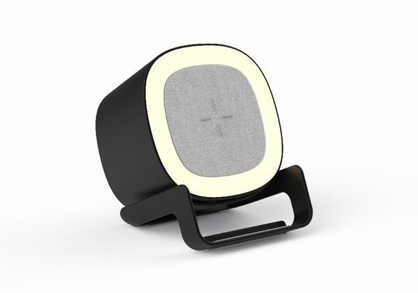 4-in-1-Bluetooth-Lautsprecher mit kabellosem Ladegerät, LED-Licht und Telefonständer, 15-W-Schnellladegerät von guter Qualität