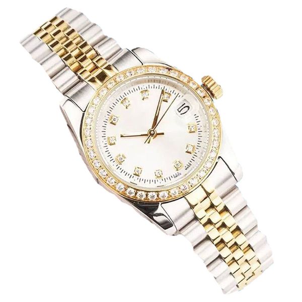 Edle Business-Uhren mit Diamantlünette, 36 mm, 40 mm, automatisches mechanisches Uhrwerk, Armbanduhren, komplett aus Edelstahl, schwimmend, superleuchtende Uhr aus Saphirglas