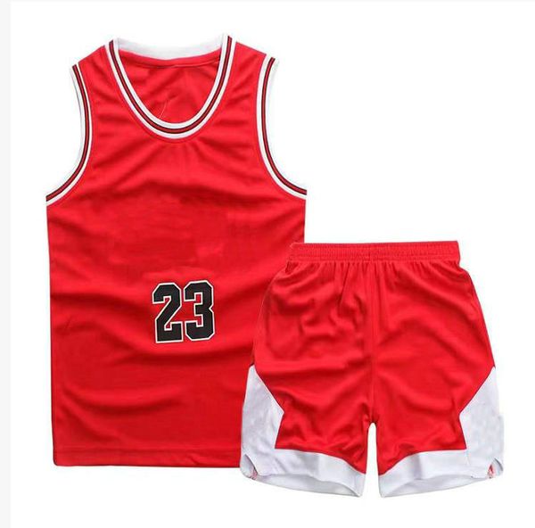 Hot Kids Clothing Sets Jerseys de Basquete Juventude Crianças LeBron 23 24 25 30 Kids Jerseys Basketball Basketball Basketball Jersey Children Uniforms Setentless A06