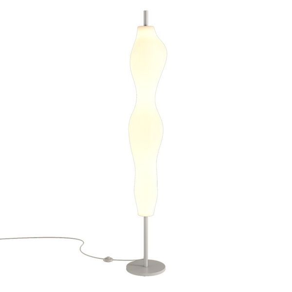 Grasröcke Art Vase Stehlampen für Wohnzimmer Rotationsformen PVC Lampenschirm Metallsockel mit Fußschalter Stehlampe Große dekorative Beleuchtung