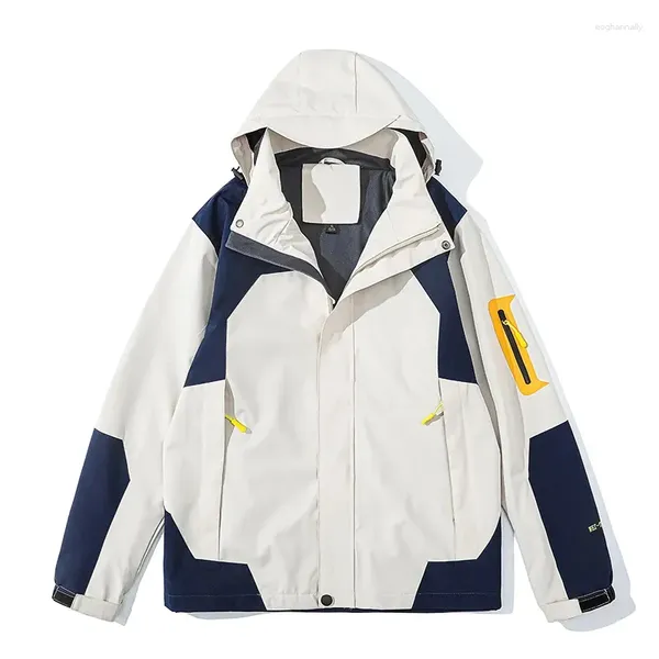 Мужские куртки 2023, уличная водонепроницаемая летная куртка большого размера с несколькими карманами, повседневная модная женская ветровка с капюшоном