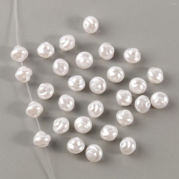 Perline all'ingrosso plastica acrilica perle d'imitazione forma giroscopica per creazione di gioielli braccialetto collana fai da te con distanziatore allentato