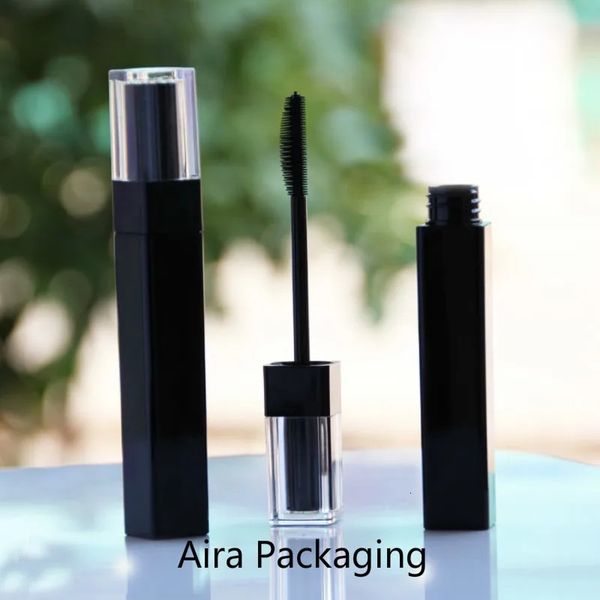 Bottiglia di profumo 6ML Nero Vuoto di plastica portatile Mascara Tubo Fatto a mano Fai da te Bottiglia di mascara Ciglia Crema Bottiglie di imballaggio 231113