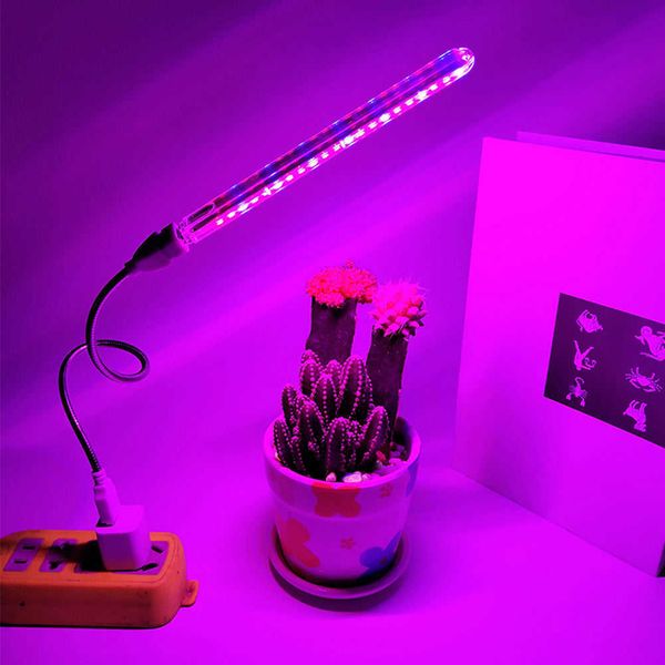 Luzes de cultivo USB 5V LED Grow Light Spectrum Full Spectrum Red Phyto Lâmpada Lâmpada Phytolamp Indoor para plantas Flores Estupa de vedação Fitolampy P230413