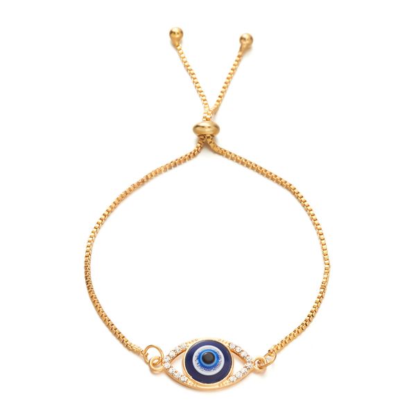 Pulseira Evil Eye Hollow Eye Lucky Diamond Pulseira Extraível