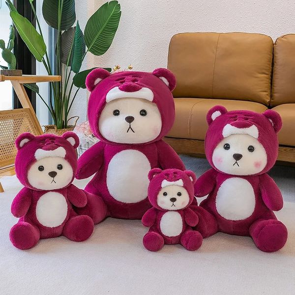 Плюшевые куклы 1 шт. 28 40 см милые розовые красные мультяшные игрушки-медведи животные мягкие для подарка 231113