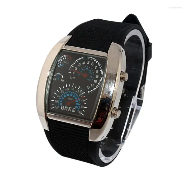 Armbanduhren Herrenuhr Mode Racing Instrument Für Männer Kreative Coole Ins Stil Lederband Quarz Handgelenk Reloj Hombre