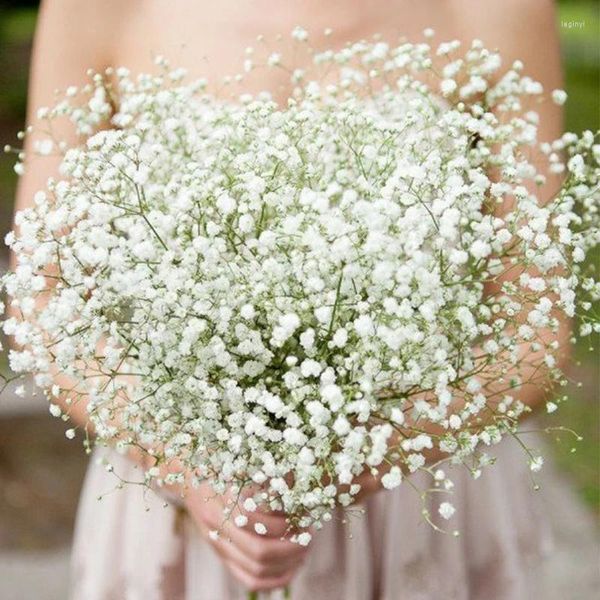 Декоративные цветы 20 см. Белая гипсофила. Искусственный свадебный букет невесты. Цветочная композиция. Пластиковое детское дыхание. Искусственный цветок.