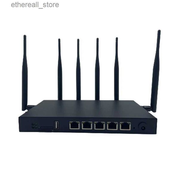 Router HUASIFEI Gigabit Dual Band WIFI6 4g5g LTE Router M2 Schnittstelle 1800Mbps 4g Mobile Wifi Router mit SIM Karte Slot 6 * 5dBi Antenne Q231114