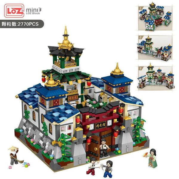 Blöcke 1032 LOZ mini Erwachsene Kinder Bauspielzeug Teenager Puzzle Chinesische GongFu-Schule ohne Box 231114
