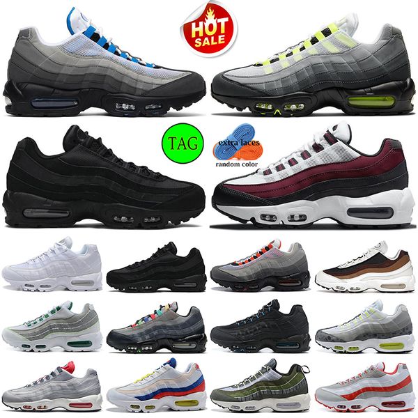 Scarpe da corsa Sneakers sportive OG Neon Crystal Blue Solar Red Bordeaux Light Charcoal Obsidian Dark Smoke Grey Volt Scarpe da ginnastica da uomo