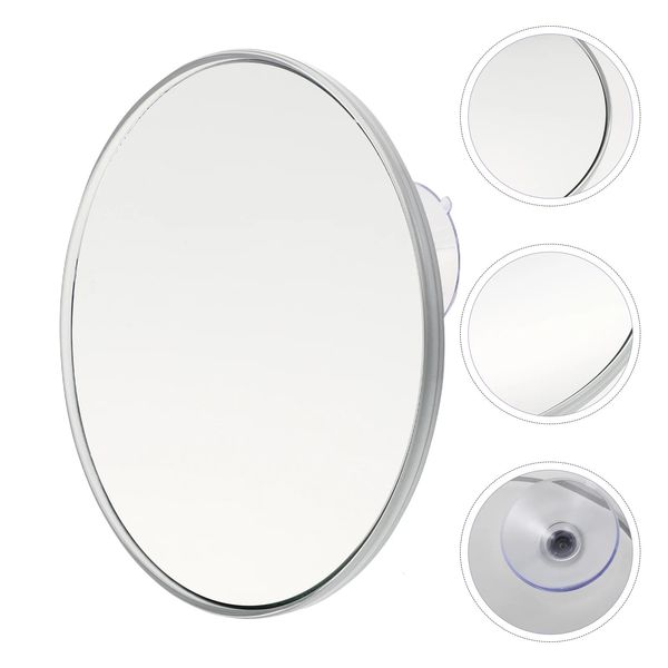 Espelhos compactos círculo de metal espelho de parede ventosa vaidade fazer espelhos ampliação maquiagem decoração redonda 231113