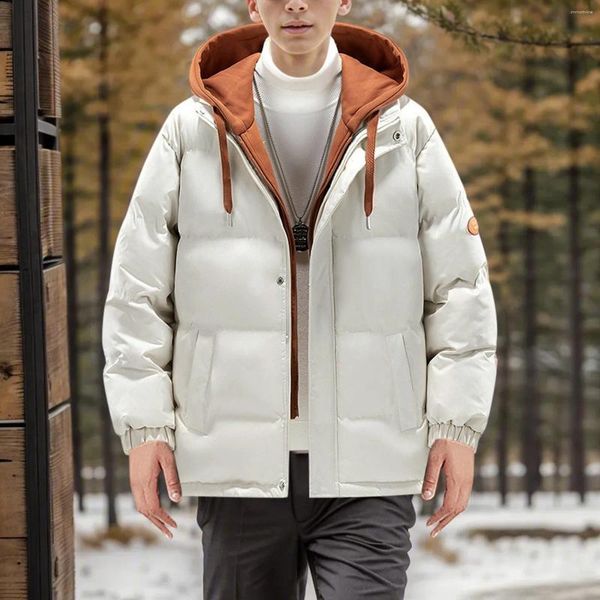 Trench da donna da uomo con cappuccio spesso caldo colorato cappotto a bolle giacca invernale 2023 uomo streetwear hip hop Parka coreano nero vestiti piumino