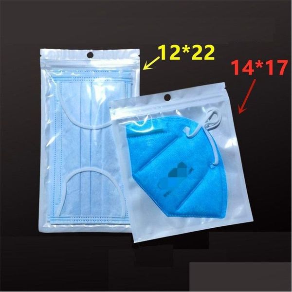 Aufbewahrungsbeutel Sealed Zipper Bag Self Sealing Translucent Plastic Pearl Mask Verpackung Fabrik Großhandel Lx2822 Drop Delivery Home Garde Dhkyg