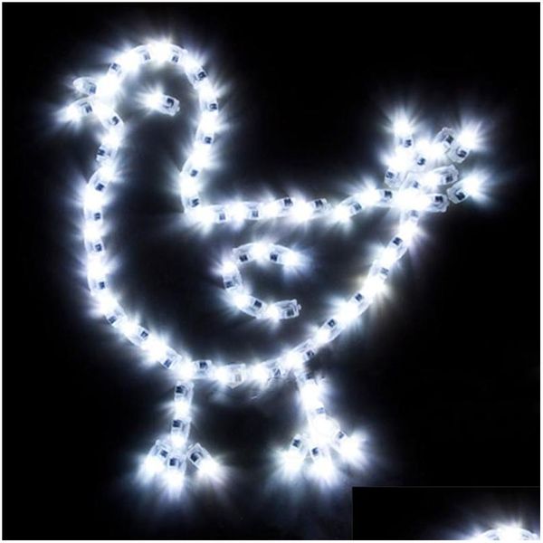 Decoração de festa 1000pcs/lote luminárias de balão leds flash ball para papel lanterna branca mticolor natal luz lz0843 dro dhjys