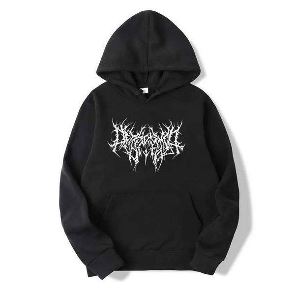 Erkek Hoodies Sweatshirts Yeni Gotik Büyük Boy Hoodie Uzun Kollu Harajuku Kazak Erkekler ve Erkek Estetik Hip Hop Retro Dostları Kış Kazak ZLN231114