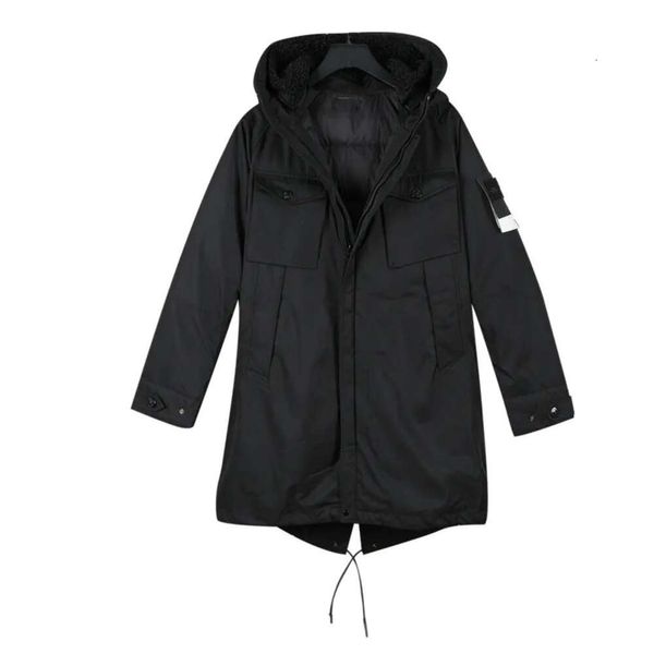 Fw parkas masculino novo inverno engrossado jaqueta com marca elegante para manter casacos quentes 1981 pode ser desmontado em um colete europeu