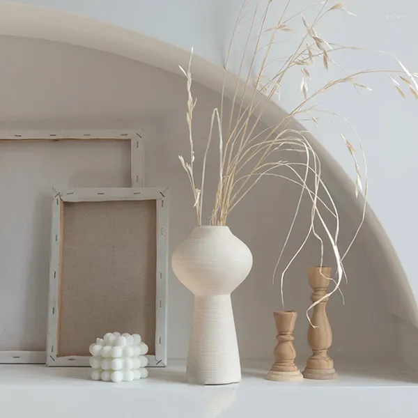 Vazolar oturma odası vazo evi çiçek estetik lüks lüks seramik sehpa kapalı minimalist vasi başına fiori ev malzemeleri