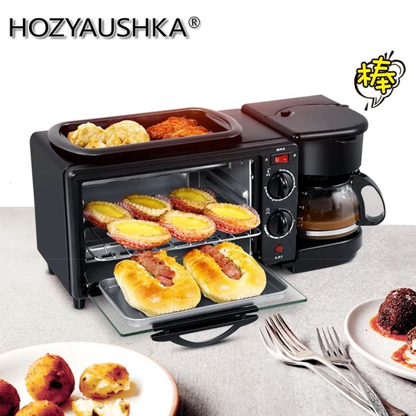 Andere Küche, Esszimmer, Bar, 3-in-1-Frühstücksmaschine, 600-W-Kaffeekanne, 750-W-Teppanyaki-Ofen, 750-W-Ofen, Brotbackautomat, Toaster, Spiegelei, Kaffeekocher 231113