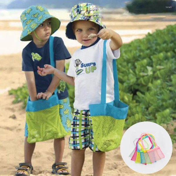 Depolama Çantaları Çocuk Örgü Çanta Plaj Oyuncakları Büyük Kapasiteli Kum Kazma Araçları Çeşitli