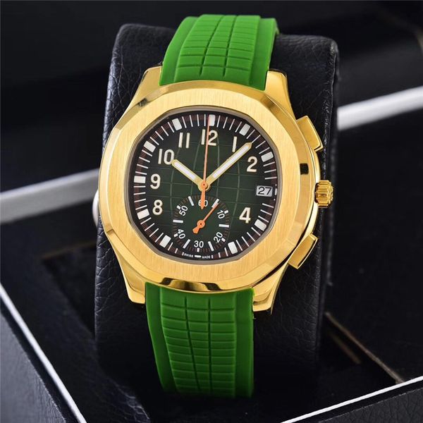 Top designer masculino relógio vk movimento de quartzo cronógrafo pulseira de borracha à prova dwaterproof água esportes negócios relógio masculino montre de luxo aquanaut