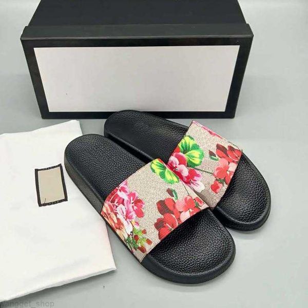 Mode Hausschuhe Damen Luxus Designer Sandale Lady Slides Keilregenbogen Sommerhausschuhe für Damen Marken Dearfoam Rubber Beach Pink Black Good