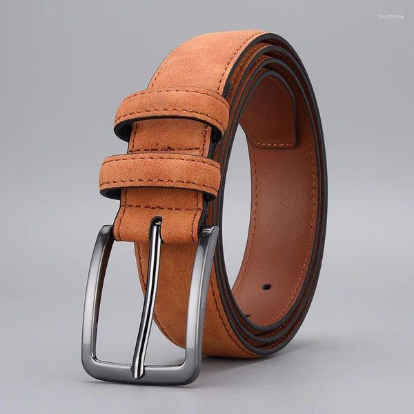 Cinture Cintura in pelle da uomo Designer di lusso di alta qualità Cowskin Cinturino alla moda Jeans maschili Regalo per fidanzato