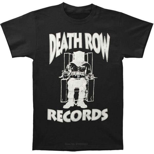 Mens tshirts engraçados camiseta de camiseta de novo tsshirt Row Death Records White Camise