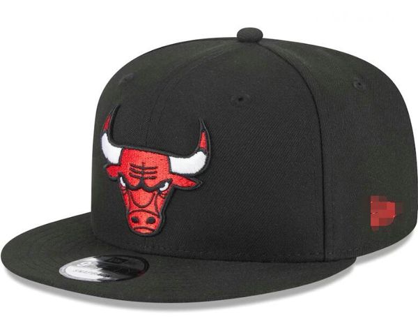 Chicago''Bulls''Ball Caps Casquette 2023-24 unissex moda algodão boné de beisebol snapback chapéu homens mulheres chapéu de sol bordado primavera verão boné atacado A2