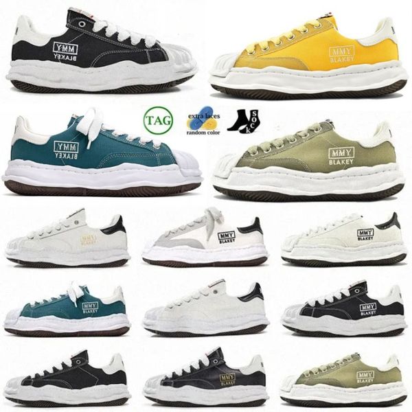 Scarpe di tela Maison Mihara Yasuhiro Sneakers piatte in pelle di lusso Designer Nero Bianco Grigio Giallo Scarpe da ginnastica da uomo Scarpe da tennis da corsa all'aperto