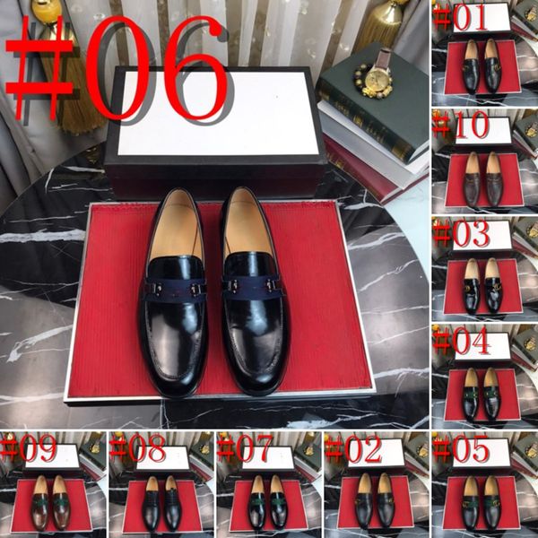 16MODEL Designer Brand Herren Penny Lederschuhe Echte Lederschuhe Elegante Hochzeitsfeier Lässige luxuriöse Abendschuhe Schwarz Braun Schuhe für Herren Müßiggänger