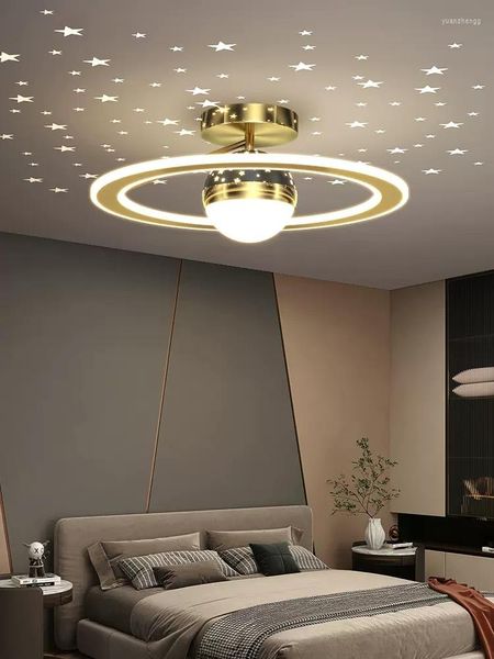 Avizeler Nordic Modern Led Avize Yaşam Yatak Odası Çocuk Odası Yıldızı Basit Ev Kapalı Aydınlatma Dekorasyon Tavan Lambaları