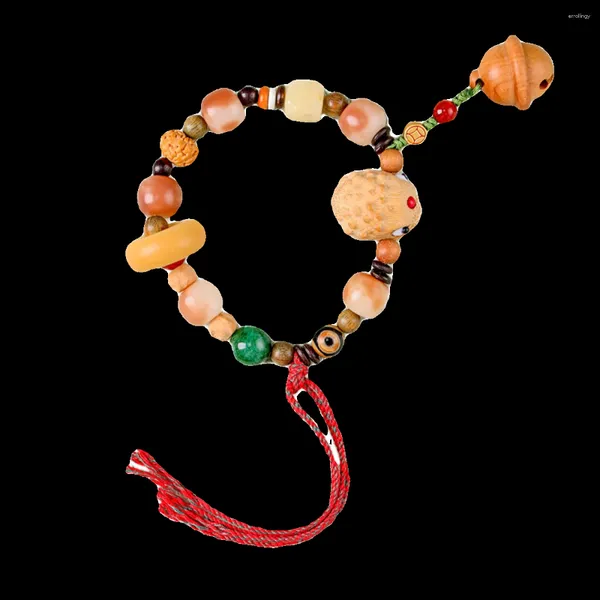 Halskette Ohrringe Set Massive Bambus Bodhichitta Perlen Hand Live Eye Golden String Griff Stücke Für Männer Und Frauen