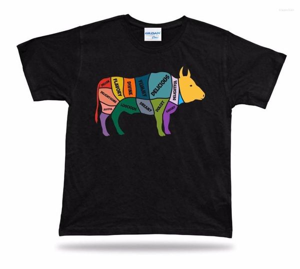 Herren T-Shirts Hochwertige Herren Sommer 2023 Mein T-Shirt Authentisches Kuhzubehör Farmer Butcher Vtg Style Clothing Special T-Shirt