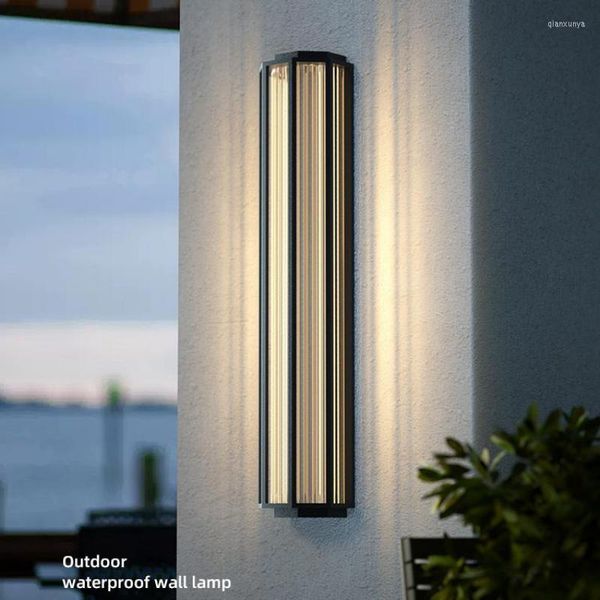 Lampada da Parete LED Terrazza Balcone Decorativo Sconce per Esterni Villa Ingresso Illuminazione Giardino Impermeabile Antiruggine Portico Luce