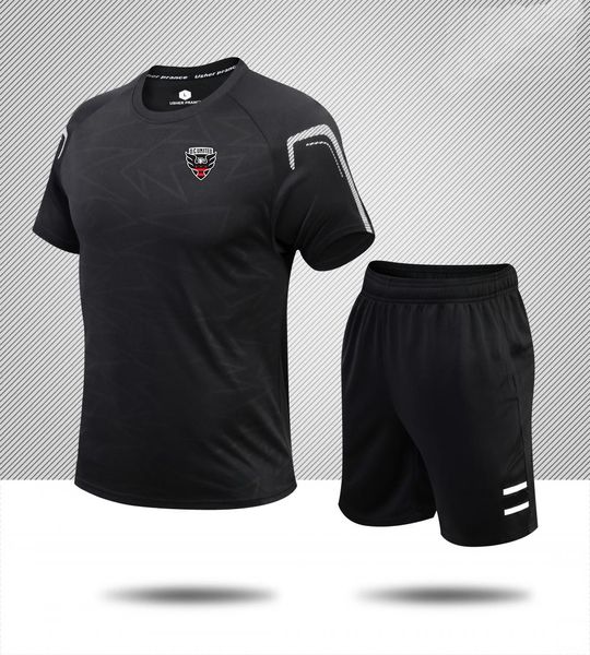 DC United Tute da uomo abbigliamento estivo a maniche corte per il tempo libero abbigliamento sportivo da jogging camicia in puro cotone traspirante