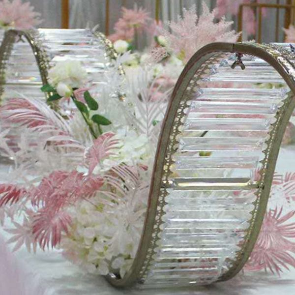 Decornew Decor Wedding Crystal Crystal Shae Stay Guide Party Stage Teto Background Decoração