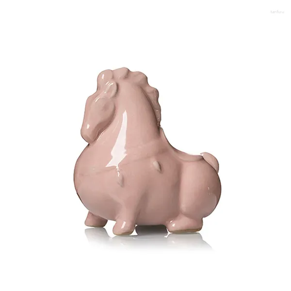 Decorazione in ceramica fatta a mano per animali da tè per set da cerimonia, ornamento cinese, regalo di compleanno per animali domestici