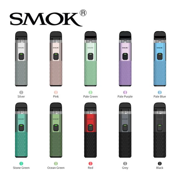 Smok Propod Kit 22W Vape Cihazı Yerleşik 800mAh Pil 2ml Novo 2X 0.8Ohm Kişisel MTL Pod Kartuş Sızdıran Tasarım% 100 Otantik