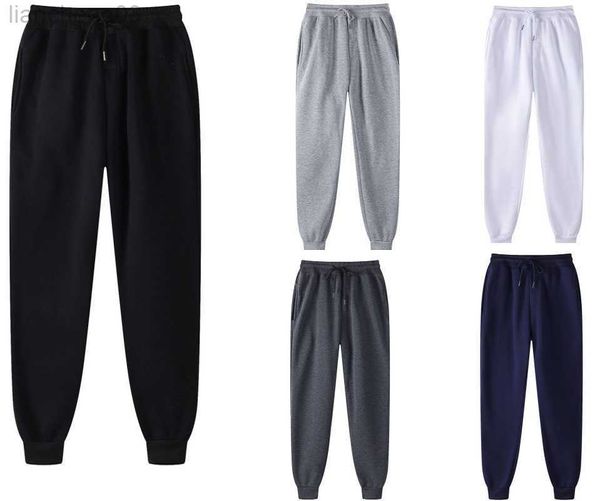 Pantaloni da uomo Pantaloni di marca Pantaloni da uomo e da donna invernali Pantaloni casual da jogging Moda Autunno Pantaloni sportivi bianchi neri Pantaloni sportivi da giorno tinta unita W0414