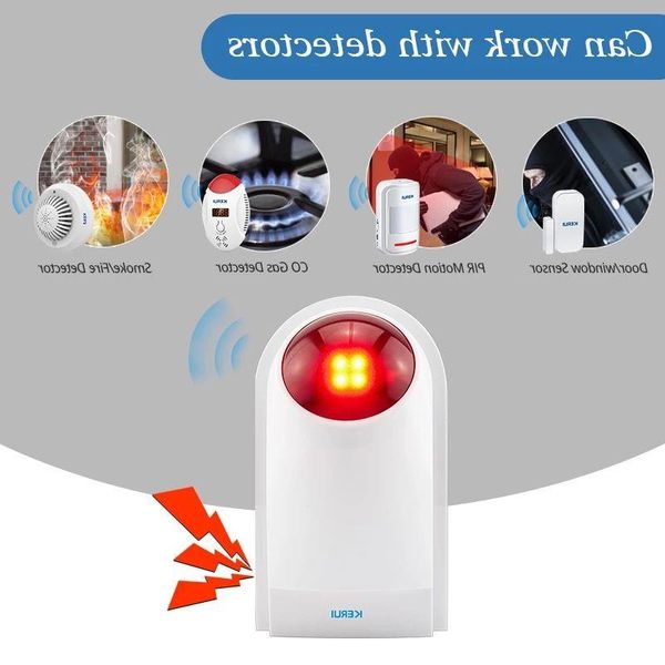 FreeShipping 110dB Indoor Outdoor Drahtlose Blinkende Sirene Strobe Licht Sirene Für KERUI Home Alarm Security System Pebpq